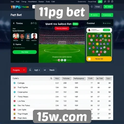 Interface do 11pg bet é intuitiva e fácil de usar